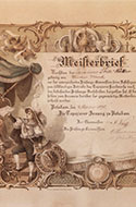 Meisterbrief von Fritz Müller vergrößern Jalousien Müller aus Potsdam Babelsberg
